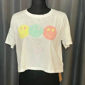 Vintage Canvas Womens Cropes Tee, Size S, NWT
